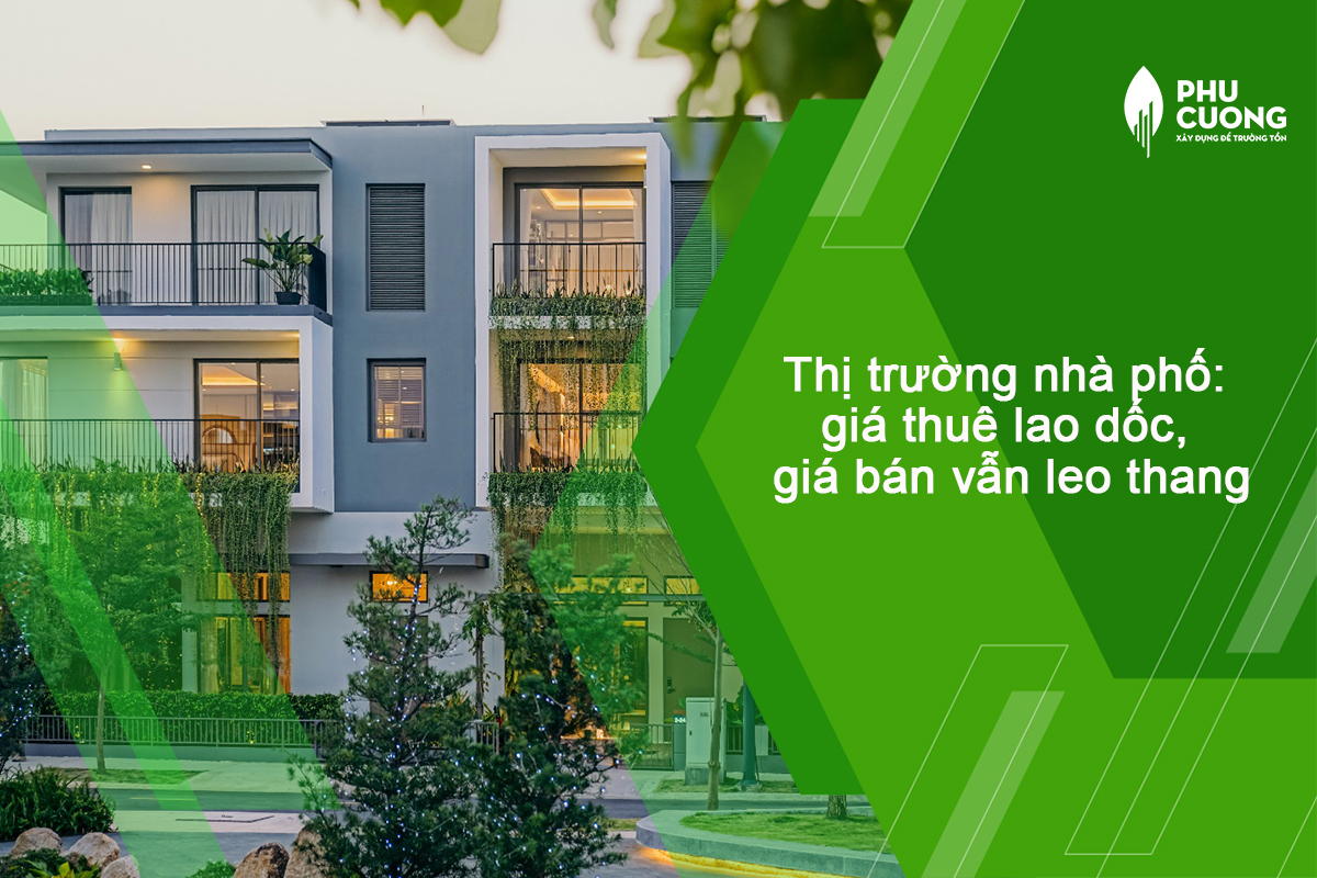 Thị trường nhà phố: giá thuê lao dốc, giá bán vẫn leo thang