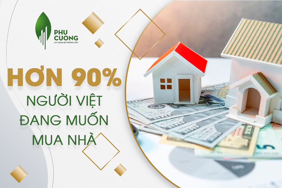 Hơn 90% người Việt đang muốn mua nhà