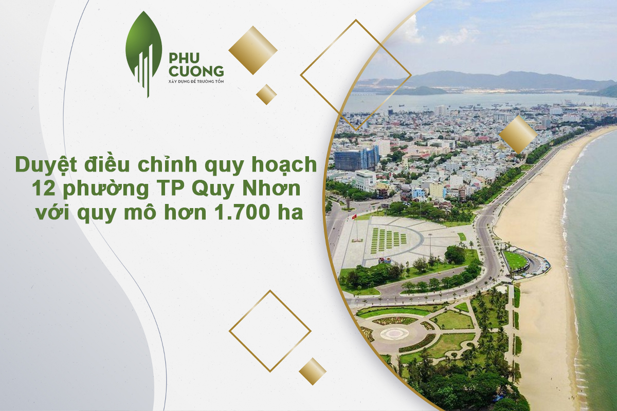 Bình Định duyệt điều chỉnh quy hoạch 12 phường TP Quy Nhơn với quy mô hơn 1.700 ha